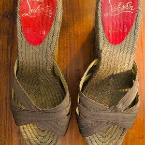 Christian Louboutin  Cataribbon Wedge Espadrilles